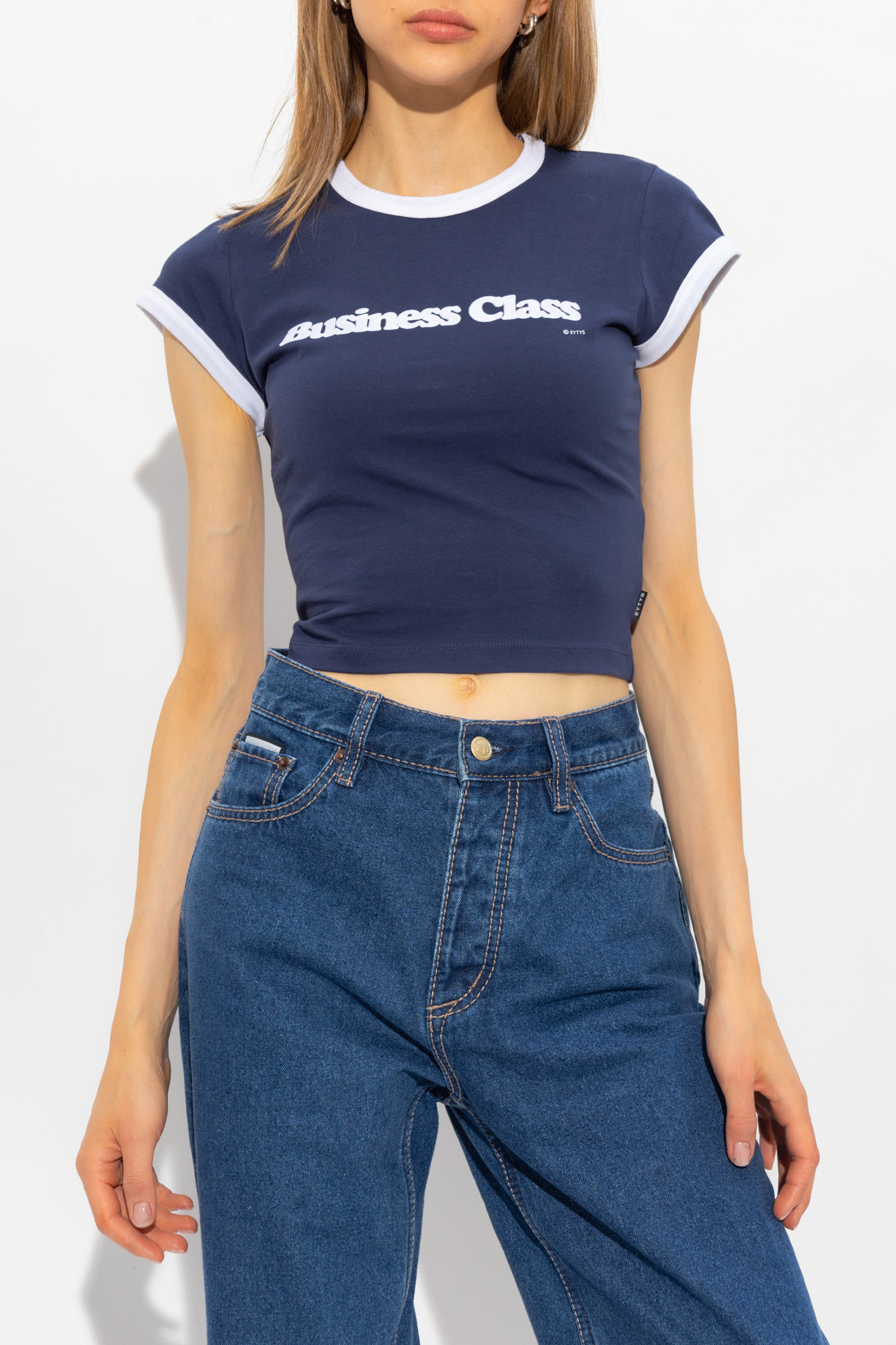 Eytys｜SHORT-SLEEVED ROUND NECK T-SHIRTS (Zion Navy Clas Eytys｜SHORT-SLEEVED ROUND NECK T-SHIRTS (Zion Navy Clas